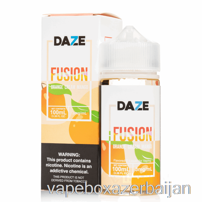 Vape Box Azerbaijan Orange Cream Mango - 7 Daze Fusion - 100mL 3mg